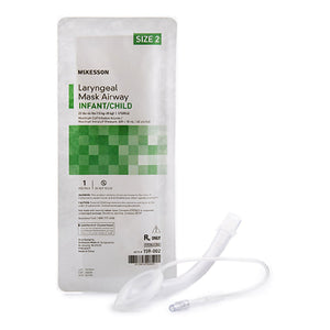 Curved Laryngeal Mask McKesson Size 2 10 mL Cuff PVC Single Patient Use Sterile
