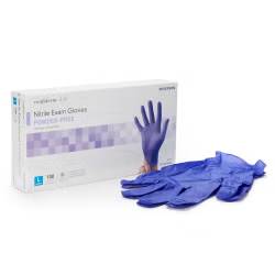 Exam Glove McKesson Confiderm� 3.0 Large 100 per Box NonSterile Nitrile Standard Cuff Length Textured Fingertips Blue Chemo Tested / Fentanyl Tested (McKesson Brand 14-6N36EC)