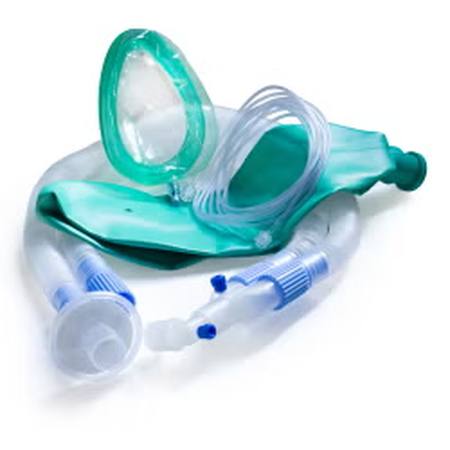 Anesthesia Breathing Circuit McKesson Expandable Tube 96 Inch Tube Dual Limb Adult 3 Liter Bag Single Patient Use