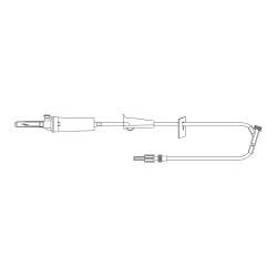 Primary IV Administration Set MedStream Gravity 1 Port 20 Drops/mL Drip Rate Without Filter 81 Inch Tubing Solution Without Flow Regulator (McKesson MS721)