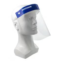 Face Shield McKesson One Size Fits Most Full Length Anti-fog Disposable NonSterile (McKesson Brand 16-GDF-01)