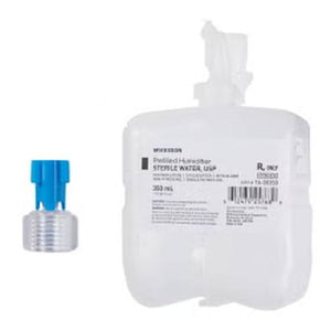 Humidifier Bottle with Adapter McKesson 350 mL Sterile Water Adult / Pediatric