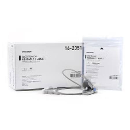 SpO2 Sensor McKesson Finger Adult Reusable 3 Foot Cord