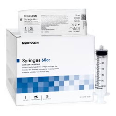 General Purpose Syringe McKesson 60 mL Luer Lock Tip Without Safety