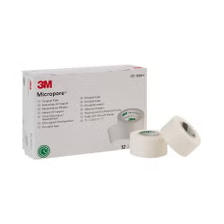 Medical Tape 3MT MicroporeT White 1 Inch X 10 Yard Paper NonSterile