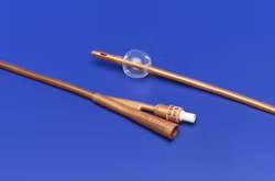 Foley Catheter Dover(TM) 2-Way Standard Tip 30 cc Balloon 28 Fr. Silicone Elastomer Coated Latex (Cardinal 403728) - Non-stock
