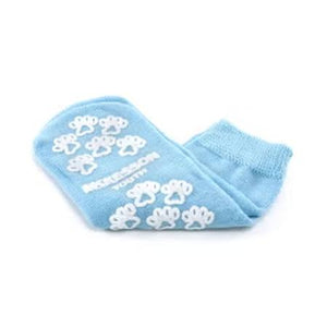 Slipper Socks McKesson TerriesT Unisex Child Double Tread Single Patient Use Light Blue