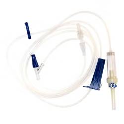 IV Pump Set McKesson Pump 1 Port 10 Drops/mL Drip Rate Without Filter 102 Inch Tubing Solution Without Flow Regulator
