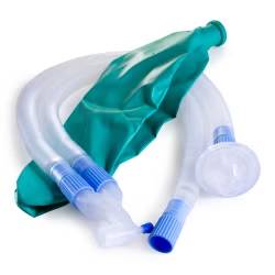 Anesthesia Breathing Circuit McKesson Expandable Tube 96 Inch Tube Dual Limb Adult 3 Liter Bag Single Patient Use (McKesson Brand 16-D96)