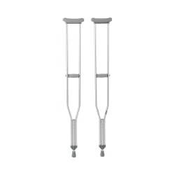 Underarm Crutches McKesson Tall Adult 5 Foot 10 Inch to 6 Foot 6 Inch User Height Aluminum Frame 350 lbs. Weight Capacity (McKesson Brand 146-10402-8)