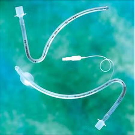 Cuffed Endotracheal Tube Sheridan PreformedT 381 mm Length Curved 6.0 mm ID Adult Murphy Eye