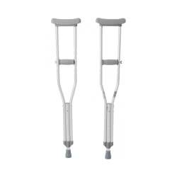 Underarm Crutches McKesson Youth 4 Foot 6 Inch to 5 Foot 2 Inch User Height Aluminum Frame 350 lbs. Weight Capacity (McKesson Brand 146-10401-8)