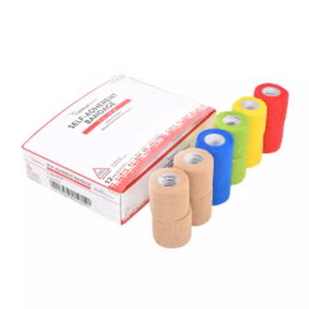 Cohesive Bandage Cardinal HealthT 1 Inch X 5 Yard Self-adherent Closure Assorted Colors NonSterile Standard Compression