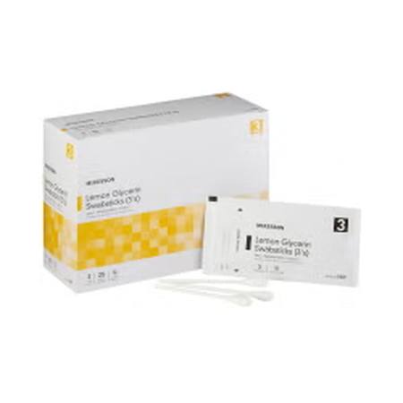 Lemon Glycerin Swabstick McKesson Rayon Tip 3 per Pack